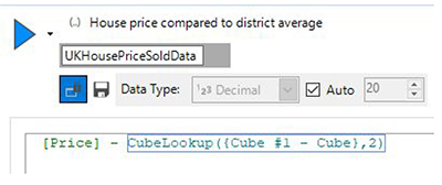 CubeLookups: Comparing to an average