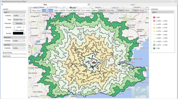 Drivezone mapping