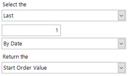 Pattern value selections