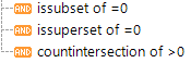 Expression some destinations the same but not e1 or e2