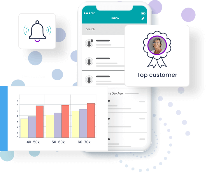 Track marketing activity with icons example